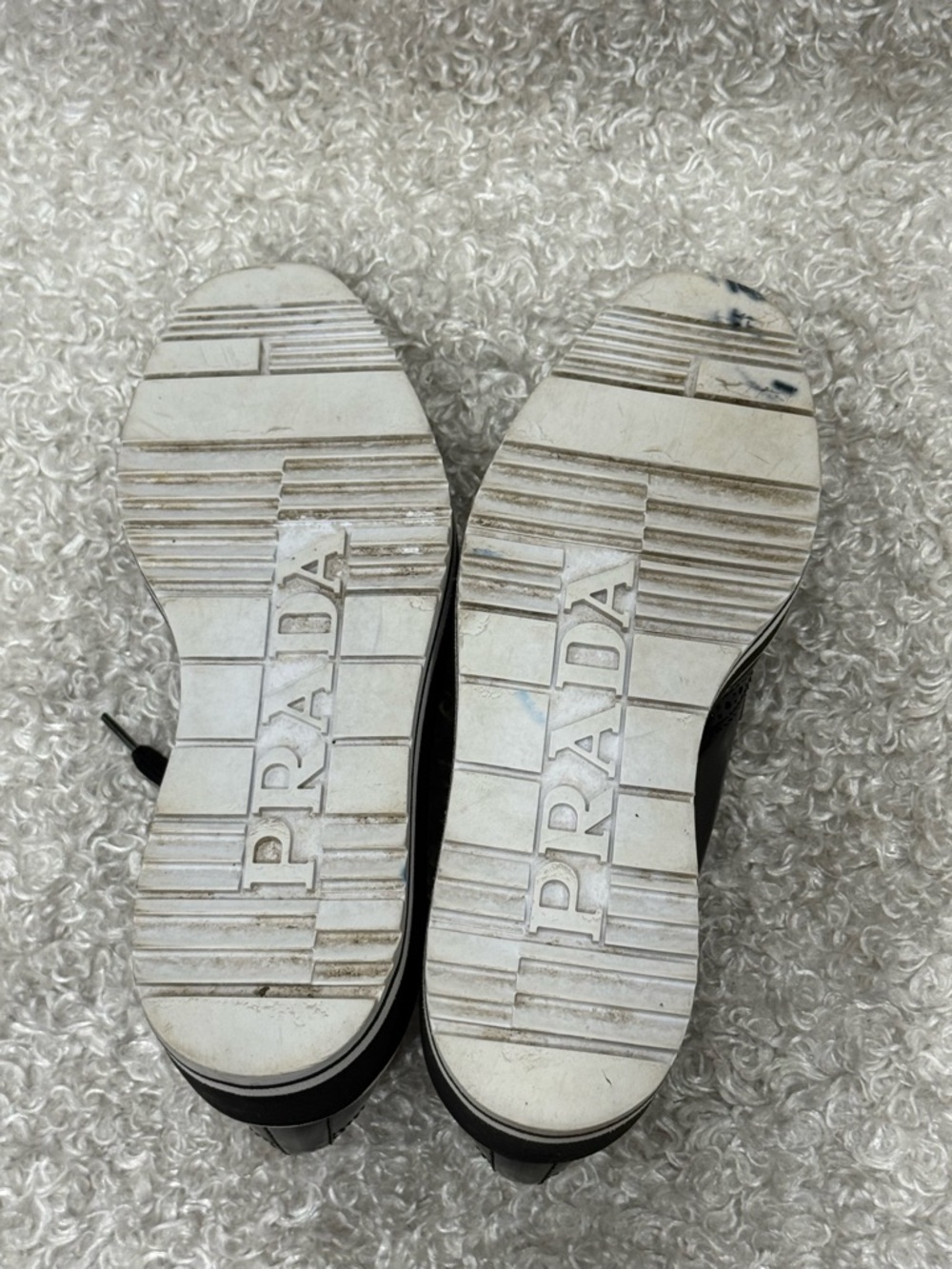 Prada Platform Brogue-Trim Leather Oxford - Picture 9 of 11